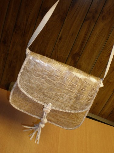 Genuine African Crocodile Tribal Purse Handbag