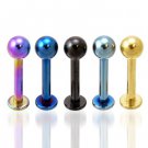 Titanium Ball Labret 14G
