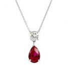 Alexia's Pear Drop Ruby Necklace