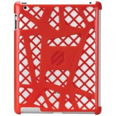 SCOSCHE THE NEW IPAD(R) 3RD GEN WEBKASE SPORT-STYLE POLYCARBONATE CASE (Red)