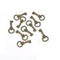 Lot of 10 Antique Bronze Key Charms Pendants 22x10mm