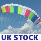 UK STOCK - SKYWALKER DUAL-LINE CONTROL PARAFOIL PARACHUTE POWER STUNT SPORT KITE