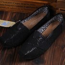 Black glitter slip ons, size 6 to 10