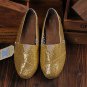 Gold glitter slip ons, size 6 to 10