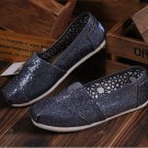 Dark grey glitter slip ons, size 6 to 10