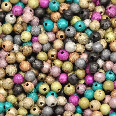 stardust acrylic 6mm bead mix, 500 pieces