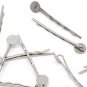 silvertone bobby pin with pad- 100 pieces