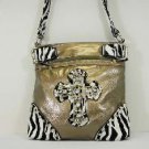 Zebra Print Cross Body Handbag