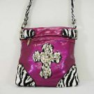 Zebra Print Cross Body Handbag