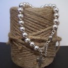 Silver filled beads bracelet