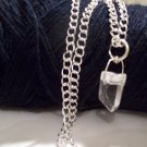 necklace with rock-crystal