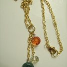 Necklace With color beads chain pendant