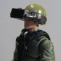 Cast Iron Helmet W/Visor Attachment.