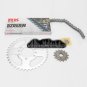 RK Offroad OE MX Steel/Silver Chain/Sprocket Kit Kawasaki KSF400 2003-04-2005