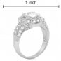 Brand New Ring With 5.30ctw Cubic zirconia &.925 Silver