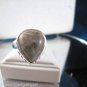 GENUINE JASPER  & .925 SS RING - SIZE 7