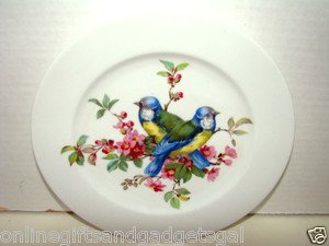 vintage plate of birds/germany