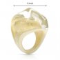 GENIUE MURANO GLASS Made in Italy Pleasant Brand New Cocktail Ring