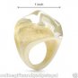 GENIUE MURANO GLASS Made in Italy Pleasant Brand New Cocktail Ring