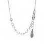 Dazzling Brand New Necklace With Genuine Crystals Silver - BIRD THEME