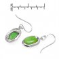BOMA Nice Brand New Earrings With Created Turquoises Well Made in 925 SS