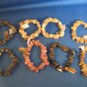 LOT OF 8 SEMI-PRECIOUS GEMSTONE STRETCH BRACELETS - NEW
