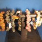 LOT OF 8 SEMI-PRECIOUS GEMSTONE STRETCH BRACELETS - NEW