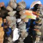 LOT OF 8 SEMI-PRECIOUS GEMSTONE STRETCH BRACELETS - NEW