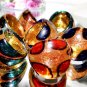 MIXED LOT OF 38 MURANO STYLE RINGS - GREAT DEAL!!!