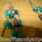 MIXED TURQUOISE PIERCED EARRINGS BY COLOR CRAZE
