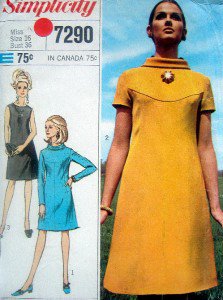 Vintage Ribbon Designer 50s Dress Knitting PATTERN