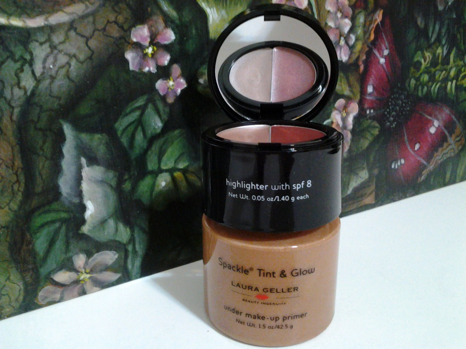 Laura Geller Spackle Tint & Glow BRONZE + Highlighters Under MakeUp