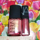 Nars ORGASM (peachy pink shimmer) Nail Polish Full Size + Lip Gloss .12 oz Deluxe Travel Size