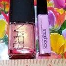 Nars Nail Polish ~ ORGASM ~ Full Size + Smashbox Lip Gloss ~ POUT ~ Travel Size