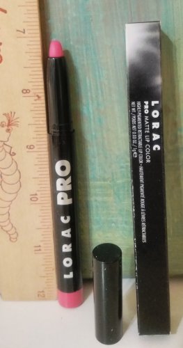 Lorac Pro Matte Lip Color ~ FUSCHIA~ .03 oz / 1 g Full Size