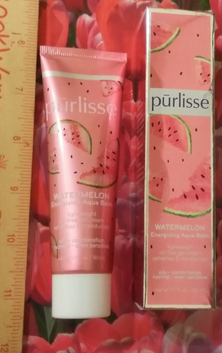 Purlisse Watermelon Energizing Aqua Balm Moisturizer 1 7 oz / 60 ml