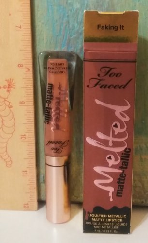 Too Faced Melted Matte Liquid Lipstick ~ FAKING IT ~ .23 oz / 7 ml  Full Size