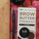 Billion Dollar Brows Brow Butter Pomade Kit ~ TAUPE ~ .15 oz Full Size Includes Mini Brush