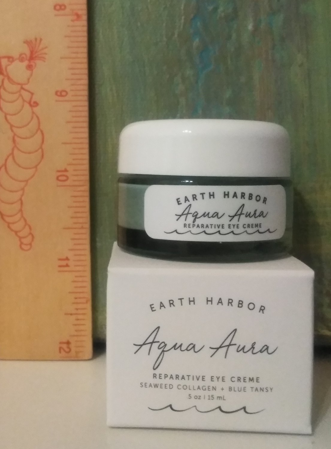 Earth Harbor Naturals AQUA AURA Reparative Eye Creme .5 oz / 15 ml Full
