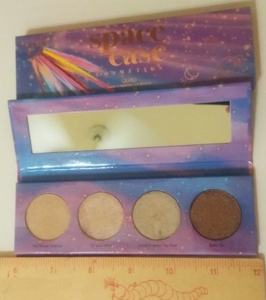 Space Case Cosmetics Custom Eyeshadow Palette 4 x .088 oz /  2.5 g Full Size