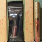 MAC Cosmetics Lipglass LOVE CHILD + LA Girl Glitter Magic Shimmer Lip Gloss CHAMPAGNE FIZZ