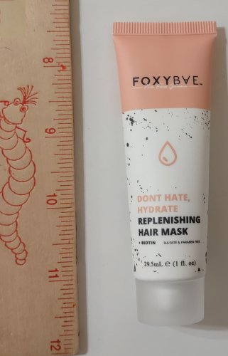 Foxybae Don't Hate Hydrate Replenishing Hair Mask  1 oz / 29.5 ml Travel Size