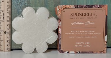 Spongelle Multi-Use Boxed Flower Body Wash Infused Buffer ~  AUTUMN BLOOM ~ 3 oz / 85 g Full Size