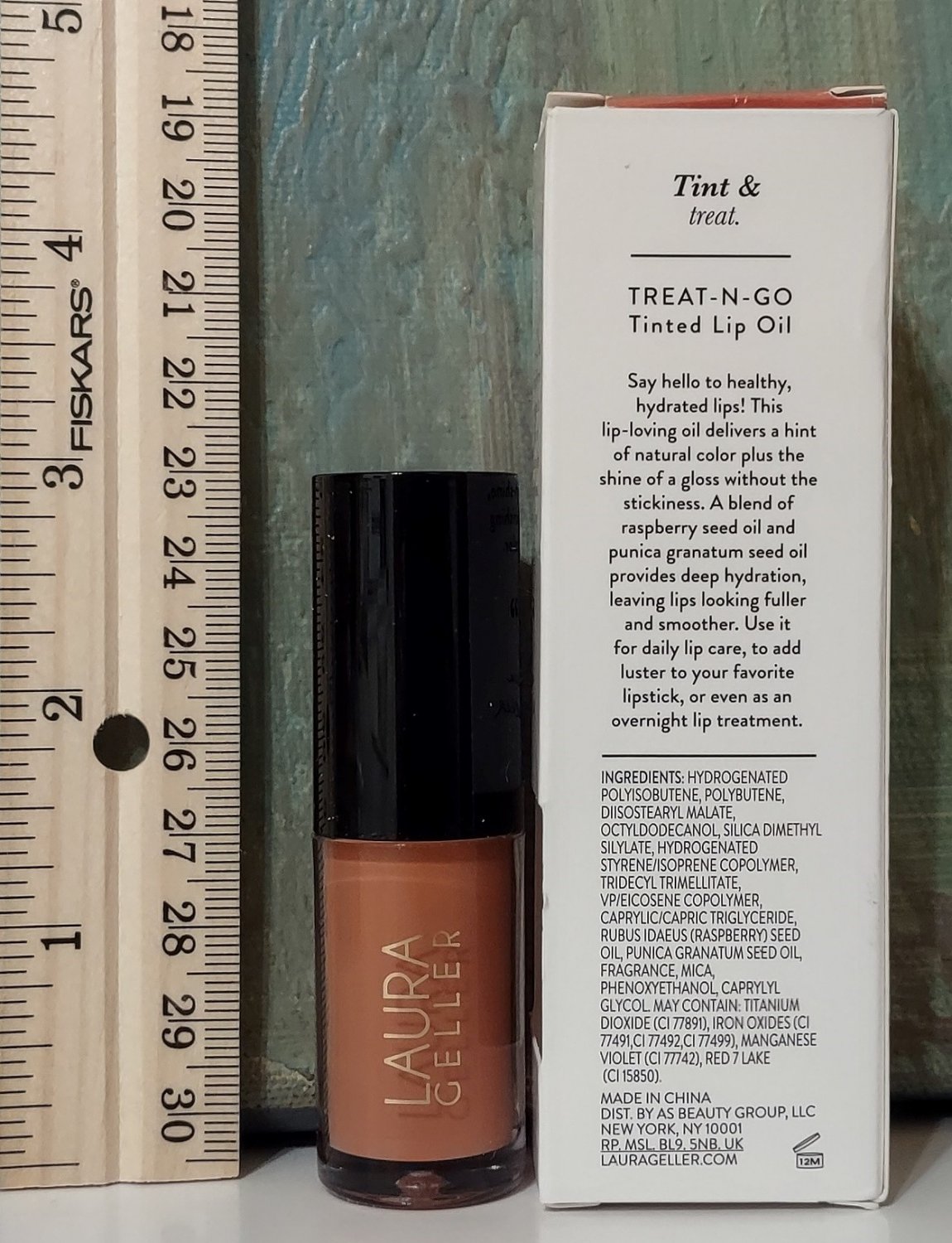 Laura Geller Treat n Go Lip Oil CRUNCH TIME .13 oz / 3.8 ml Full Size