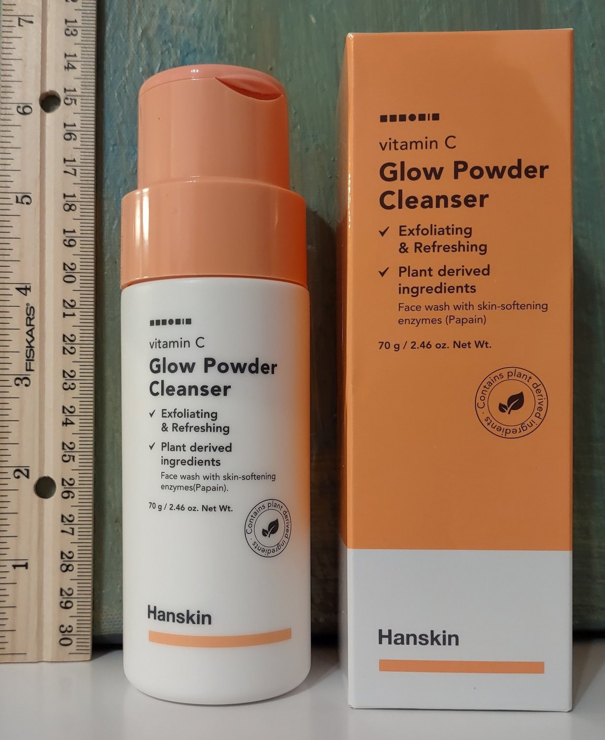 Hanskin SOKO GLAM Vitamin C Glow Powder Cleanser 2.46 oz / 70 g Full Size