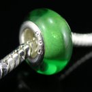 Murano Glass Bead 925 Silver fits Pandora & Troll S175 Green
