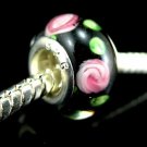 Murano Glass Bead 925 Silver fits Pandora & Troll S190 FLOWER