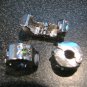 GREEN Rhinestone Silver Stopper fits Pandora & Troll T100