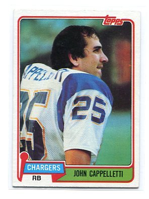 JOHN CAPPELLETTI 1981 Topps #337 Rams PENN STATE RB