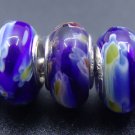 Murano Glass Bead 925 Silver fits Pandora & Troll S240 Royal Blue